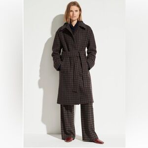 VINCE PLAID PRINT WOOL COAT Vince Coat
XS (perfect condition, like a new)